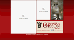 Desktop Screenshot of manoirdegisson.com