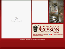 Tablet Screenshot of manoirdegisson.com